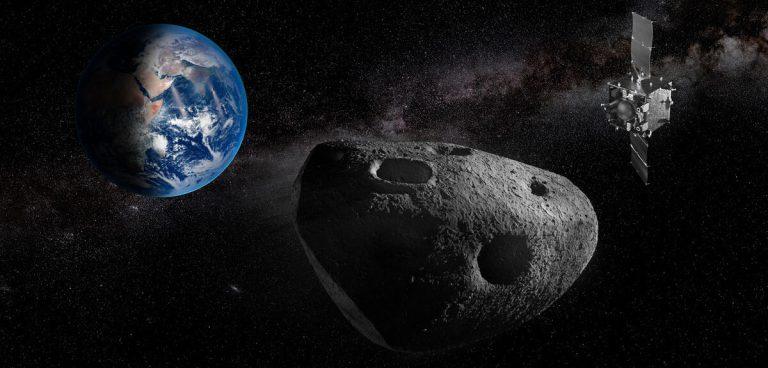 llustration de la mission Ramses, qui partira en 2028 vers sa cible, l’astéroïde Apophis.