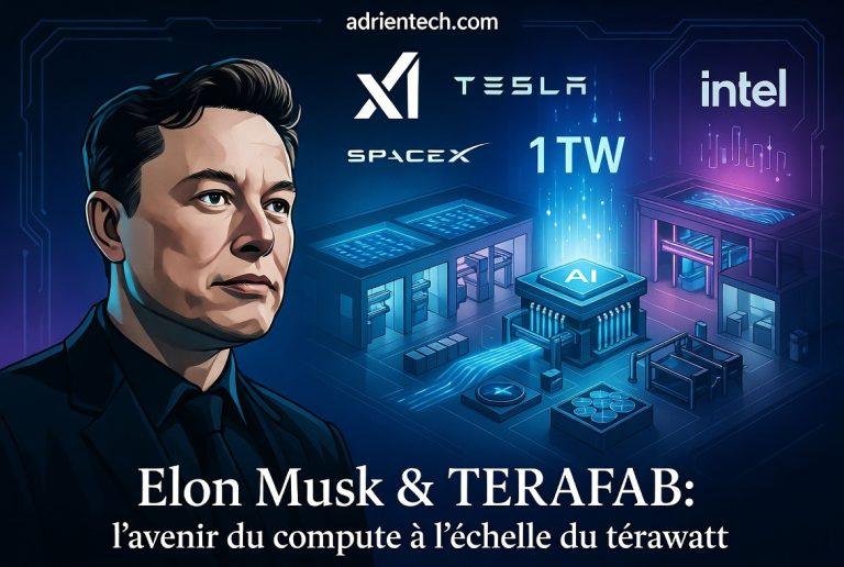 Terafab : Elon Musk veut fabriquer ses propres puces — et Intel vient de rejoindre l&rsquo;aventure