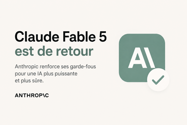 Claude Fable 5 est de retour après sa suspension, Anthropic renforce la sécurité de son IA