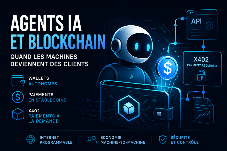 Agents IA utilisant la blockchain pour effectuer des paiements