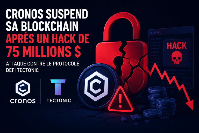 Illustration d'une attaque contre Cronos et le protocole DeFi Tectonic