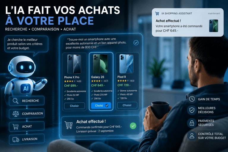 Agent IA comparant des produits et réalisant un achat en ligne