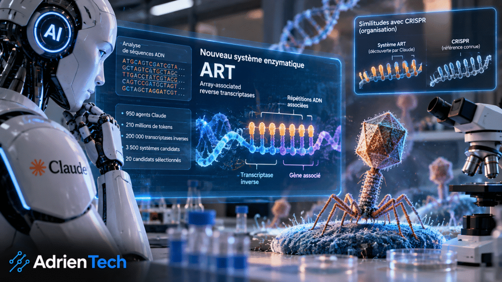 Claude découvre un nouveau système enzymatique ART grâce à l’intelligence artificielle