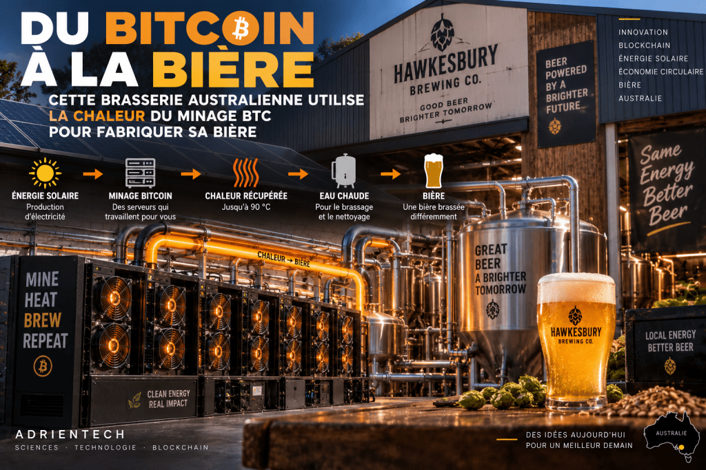Une brasserie australienne utilise la chaleur du minage Bitcoin pour fabriquer sa bière