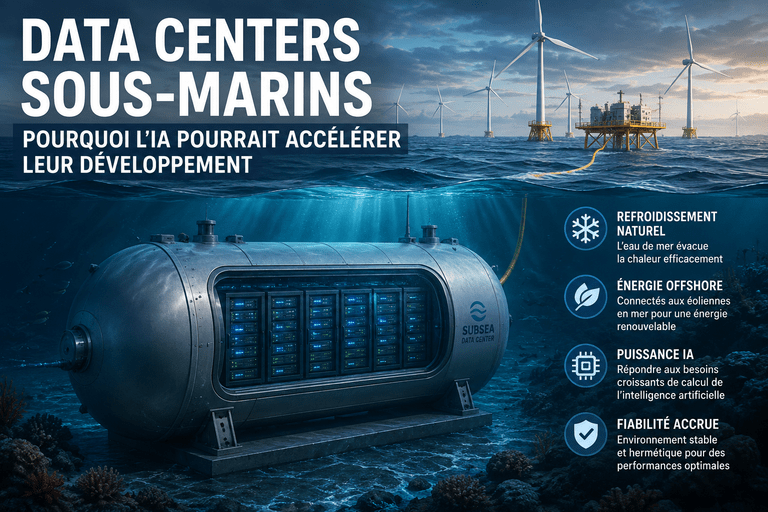Data centers sous-marins : pourquoi l’IA accélère leur développement