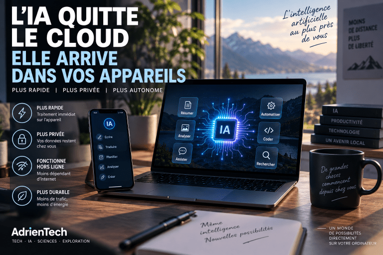 Intelligence artificielle locale sur ordinateur et smartphone