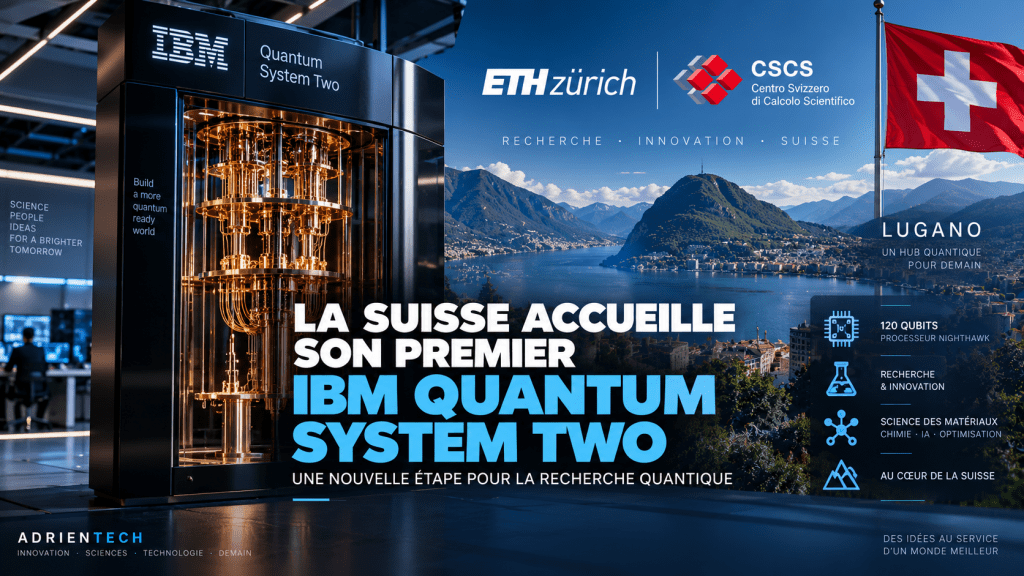 Premier ordinateur quantique IBM Quantum System Two installé en Suisse à Lugano